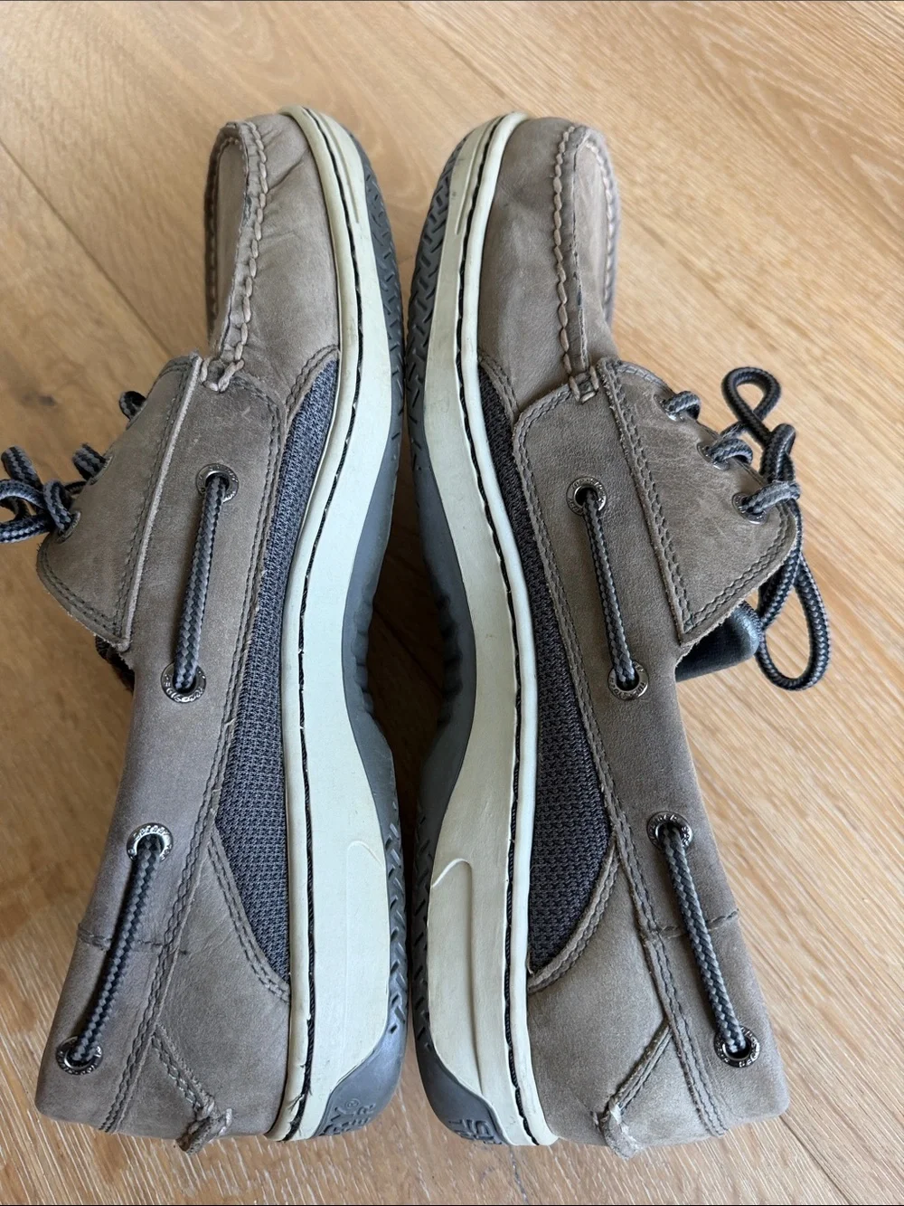 Men's Sperry Top Sider Casual Gray Leather Boat Shoes